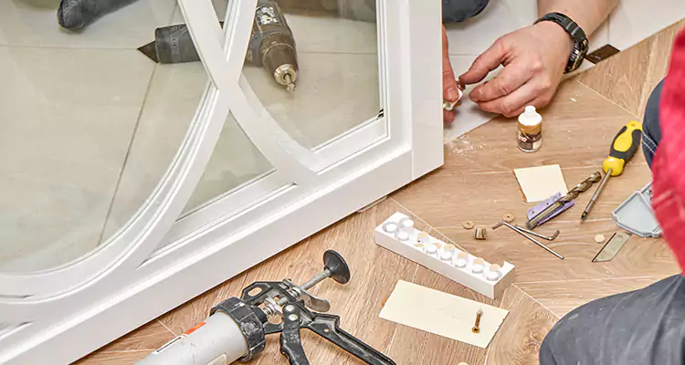 Interior Patio Door Casing Repair in Sunset, FL