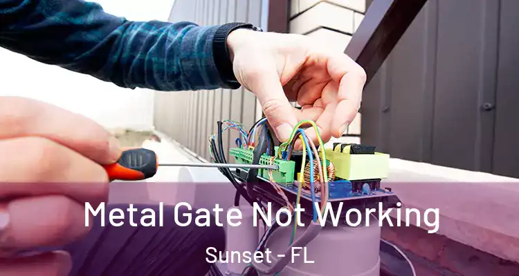 Metal Gate Not Working Sunset - FL