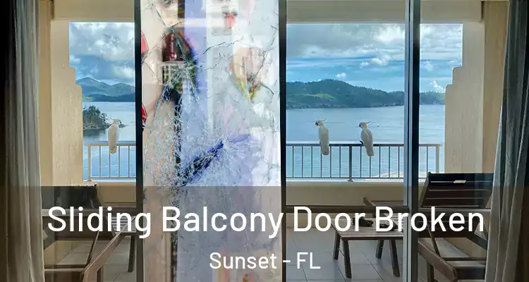  Sliding Balcony Door Broken Sunset - FL
